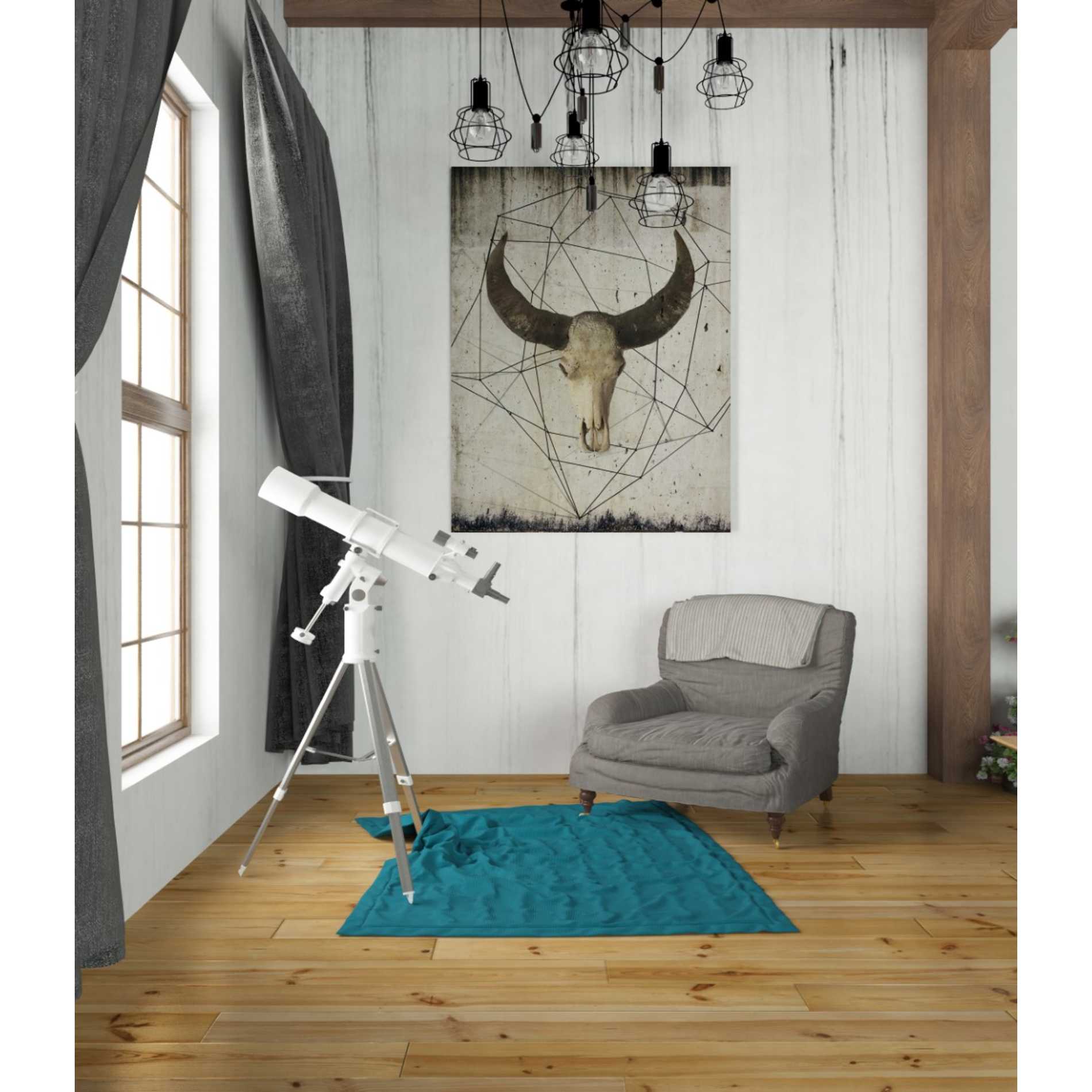 'Buffalo Skull' by Irena Orlov, Canvas Wall Art,26 x 34