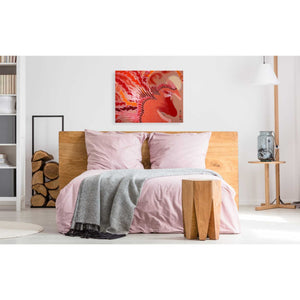 'Red Peacock' by Zigen Tanabe, Giclee Canvas Wall Art