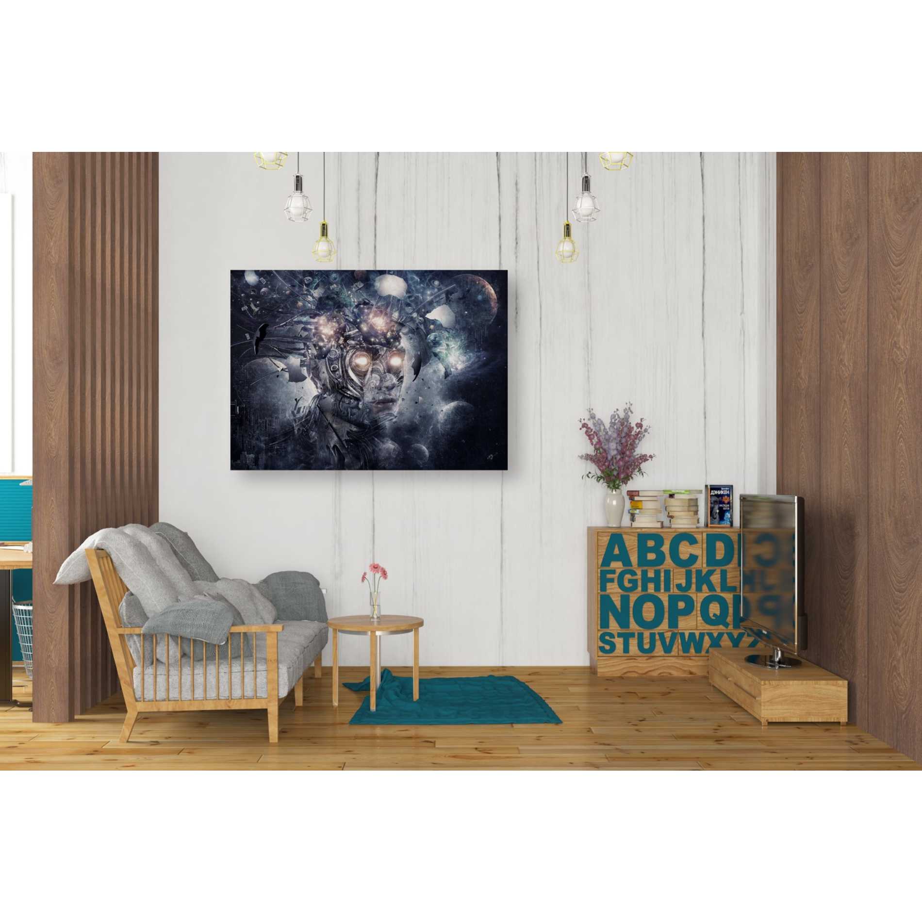 'Reconstruction' by Cameron Gray, Canvas Wall Art,34 x 26