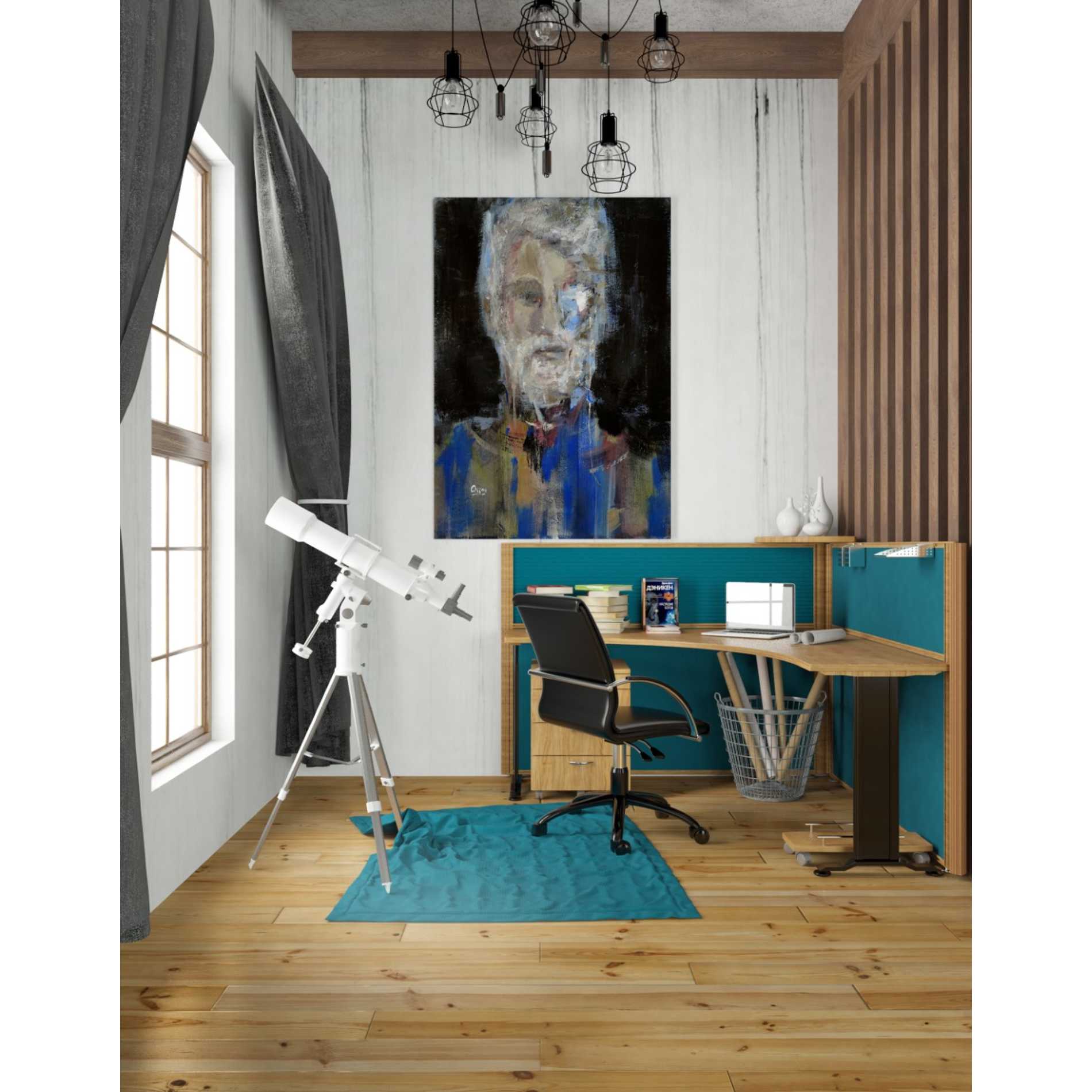 'Portrait 3' by Oscar Alvarez Pardo, Canvas Wall Art,26 x 34
