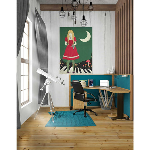 Image of 'Crescent Moon' by Sai Tamiya, Canvas Wall Art,26 x 40