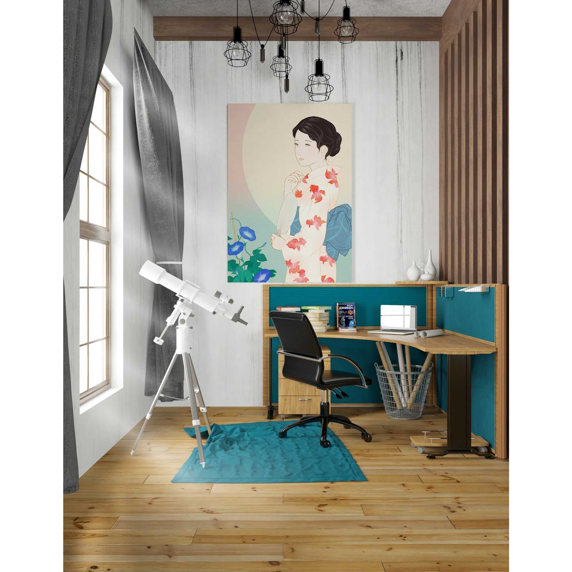 'Morning Glory' by Sai Tamiya, Canvas Wall Art,26 x 40
