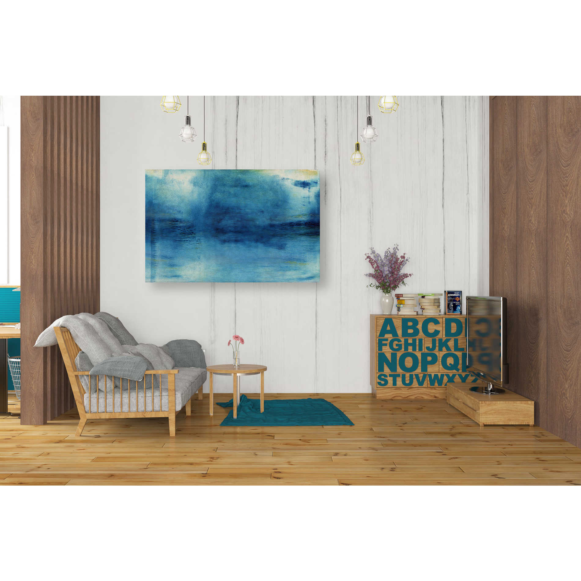 'Wash Away' by Linda Woods, Canvas Wall Art,26 x 40