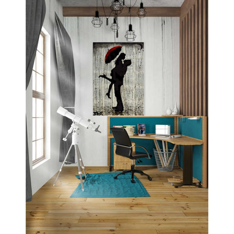 Image of 'Love and Rain' by Loui Jover, Canvas Wall Art,26 x 40