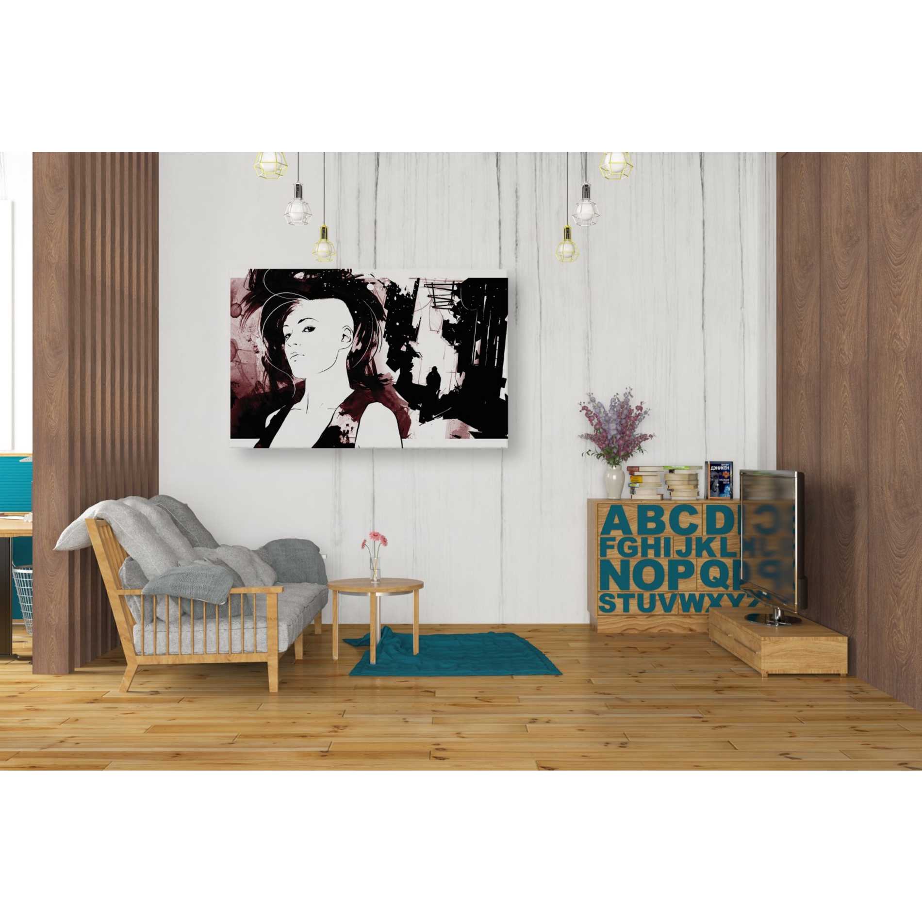 'Unmasked 2' by Jonathan Lam, Canvas Wall Art,26 x 40