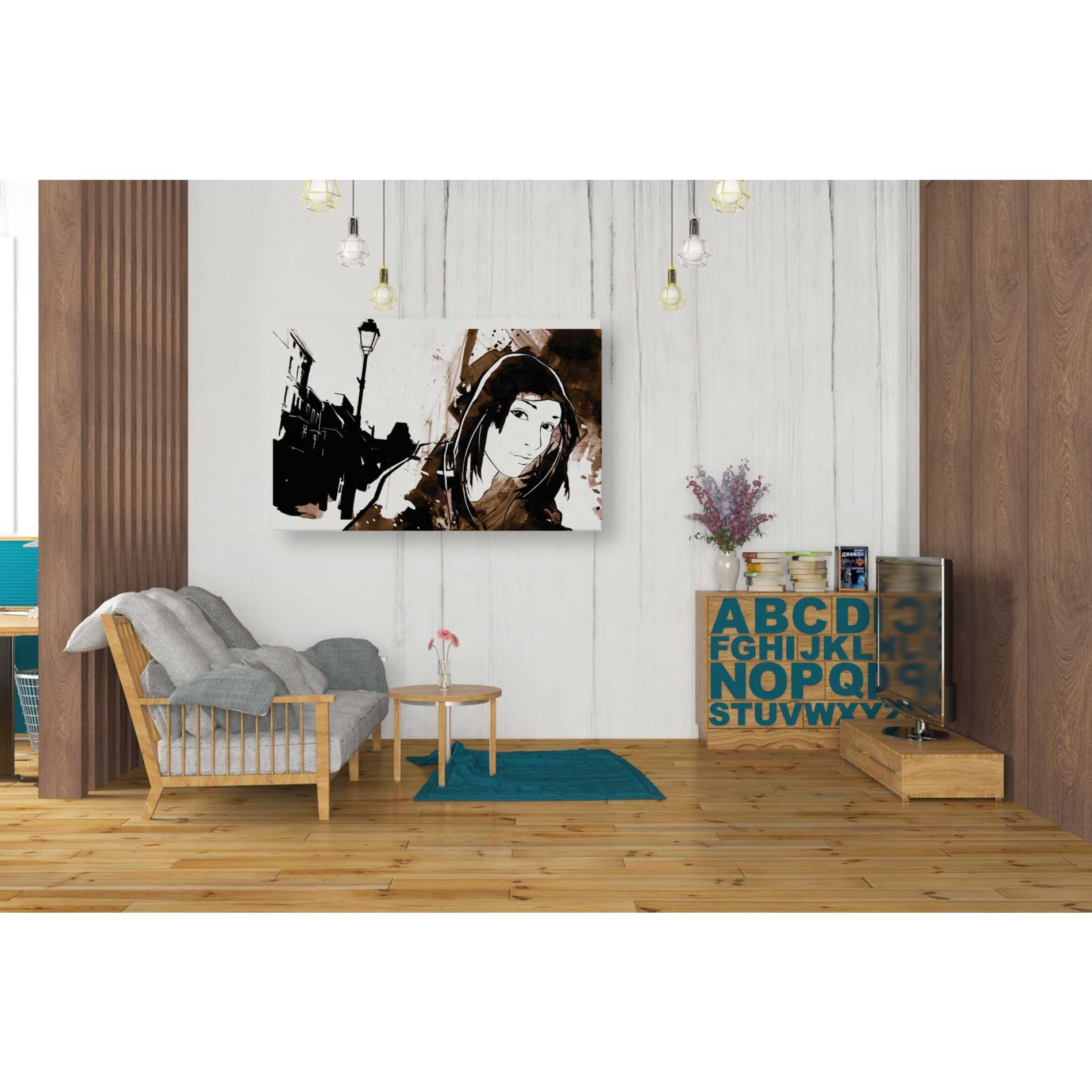 'Unmasked 3' by Jonathan Lam, Canvas Wall Art,26 x 40