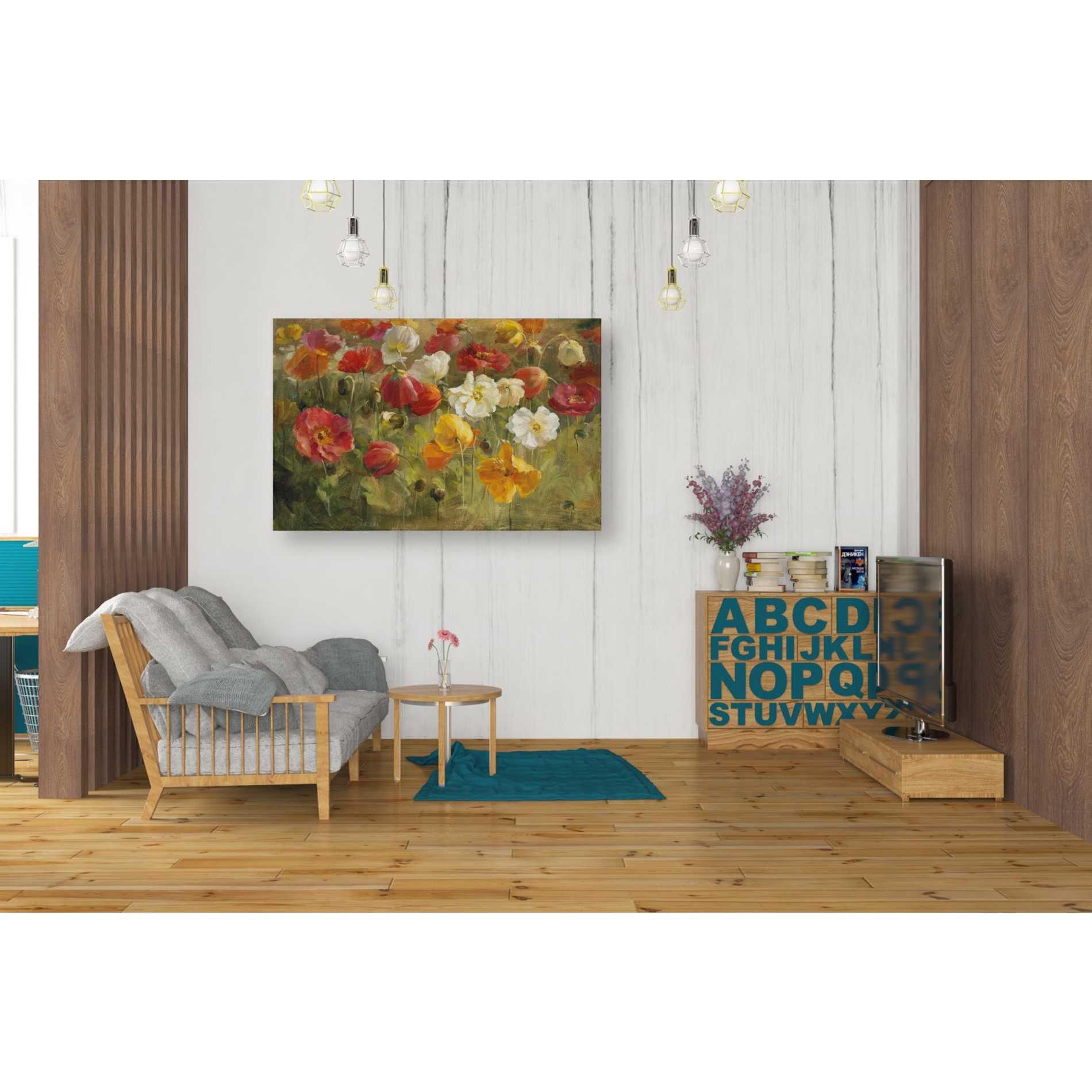 'Poppy Field' by Danhui Nai, Canvas Wall Art,26 x 40