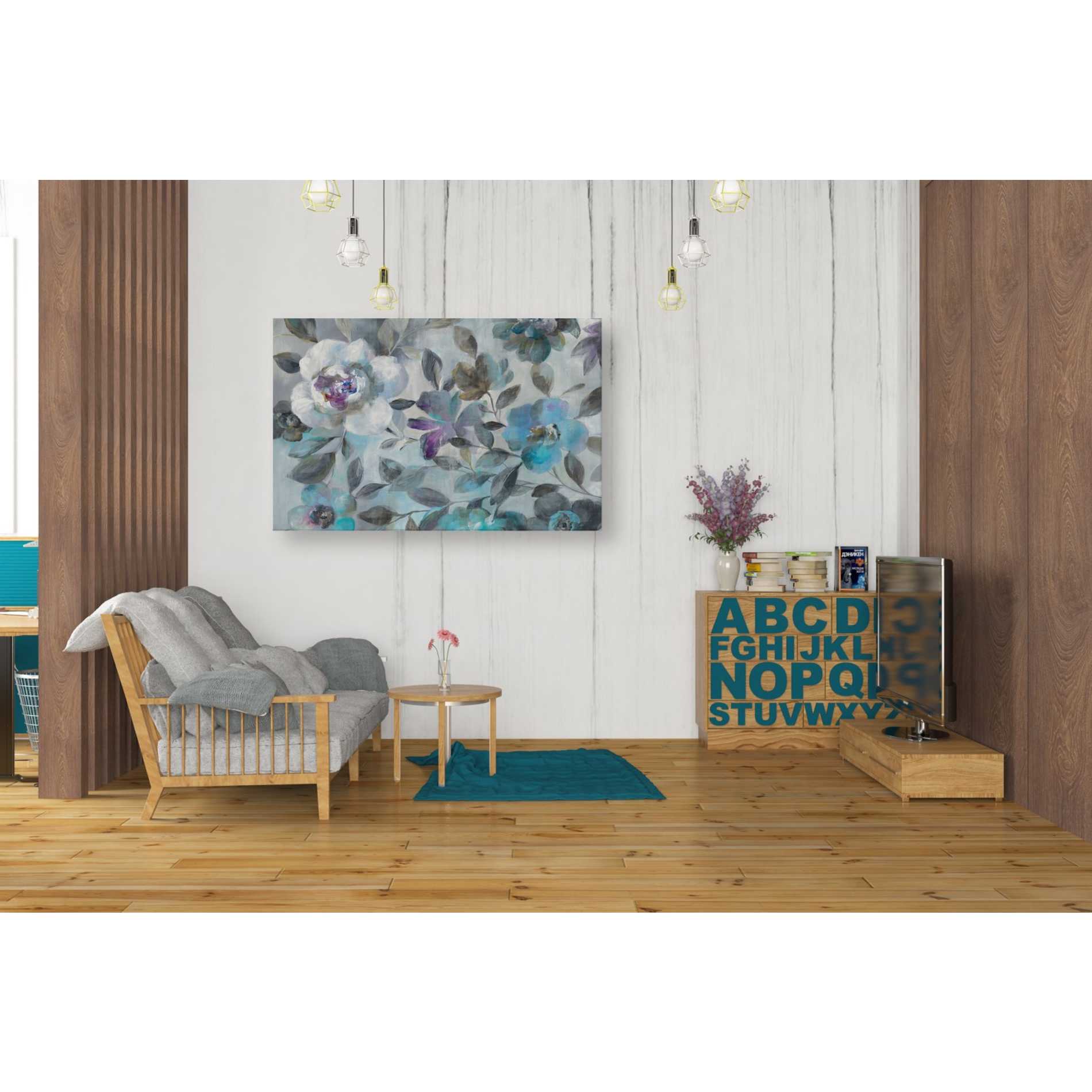 'Twilight Flowers Crop' by Danhui Nai, Canvas Wall Art,26 x 40