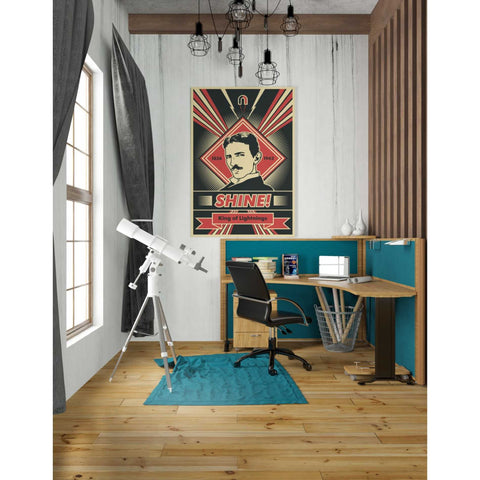 Image of 'Tesla' Canvas Wall Art,26 x 40