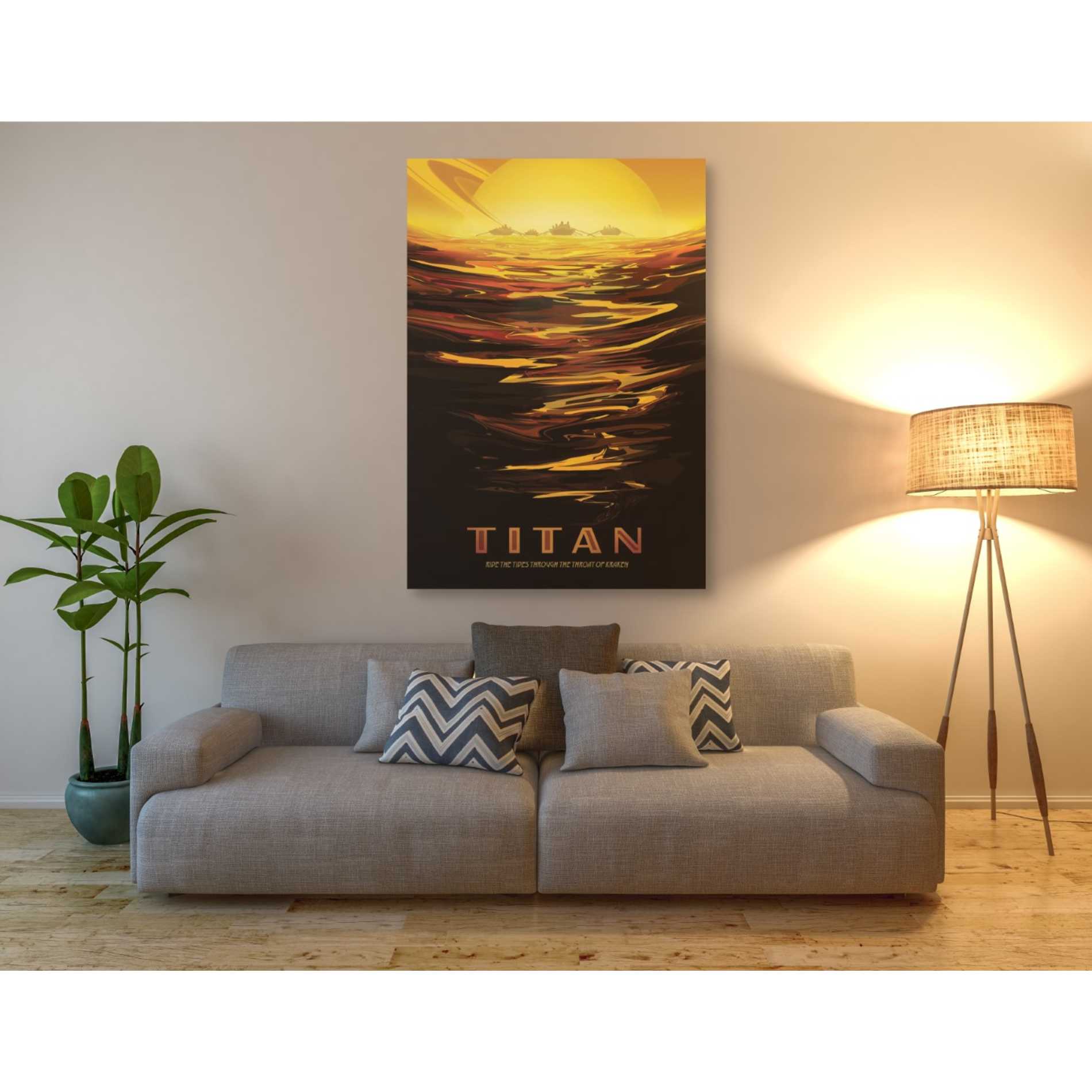 'Visions of the Future: Titan' Canvas Wall Art,26 x 40