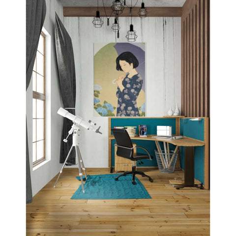 Image of 'Ajisai' by Sai Tamiya, Canvas Wall Art,26 x 40