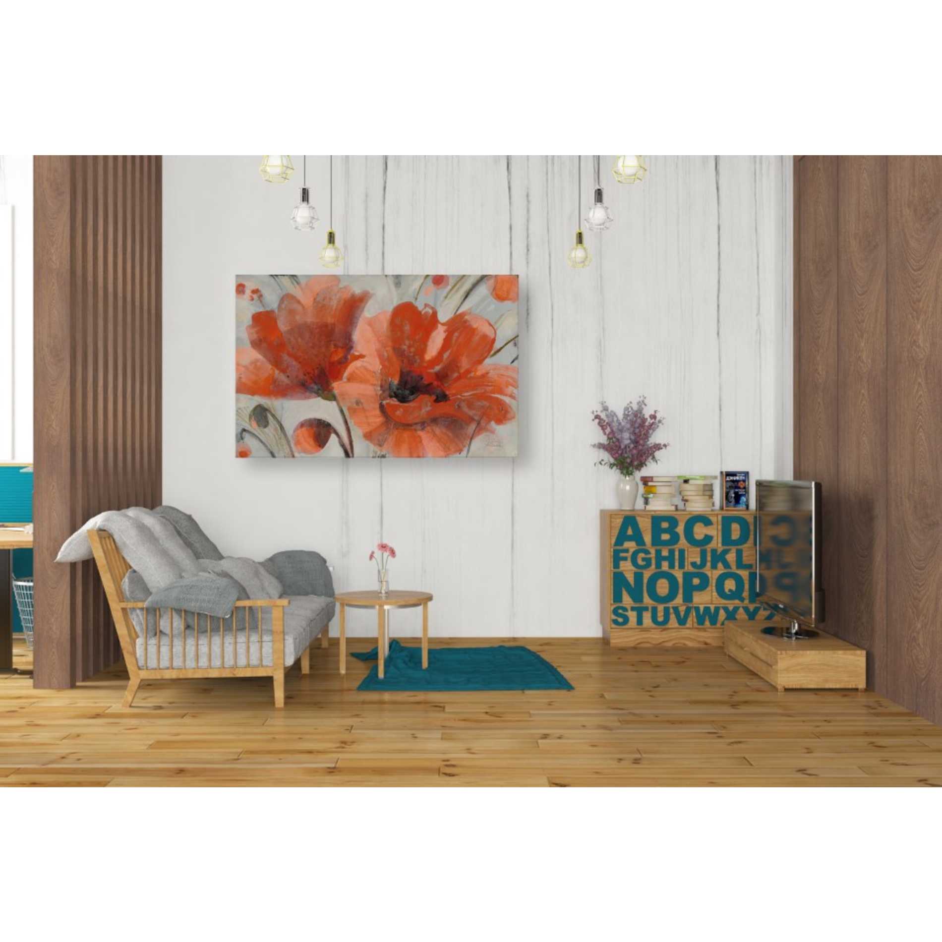'Popping' by Albena Hristova, Canvas Wall Art,40 x 26