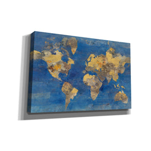 'Blue World' by Albena Hristova, Canvas Wall Art,40 x 26