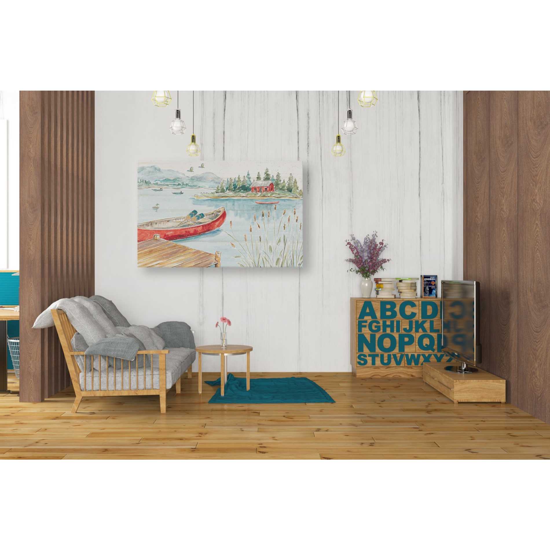 'Lake Moments I' by Daphne Brissonet, Canvas Wall Art,26 x 40