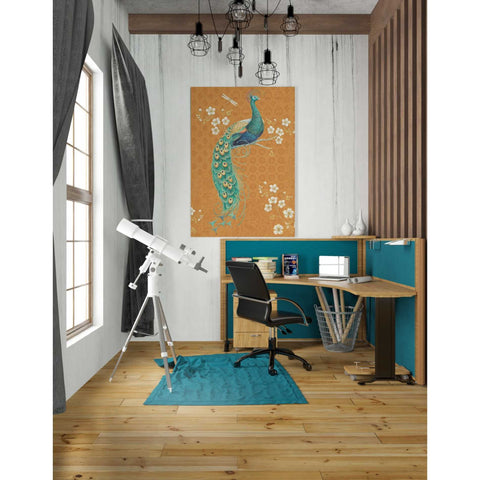Image of 'Ornate Peacock IX Spice' by Daphne Brissonet, Canvas Wall Art,26 x 40