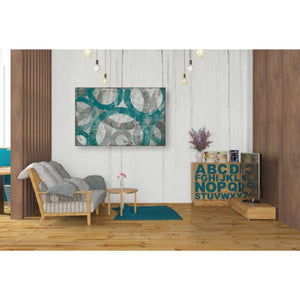 'Industrial I Teal' by Michael Mullan, Canvas Wall Art,26 x 40