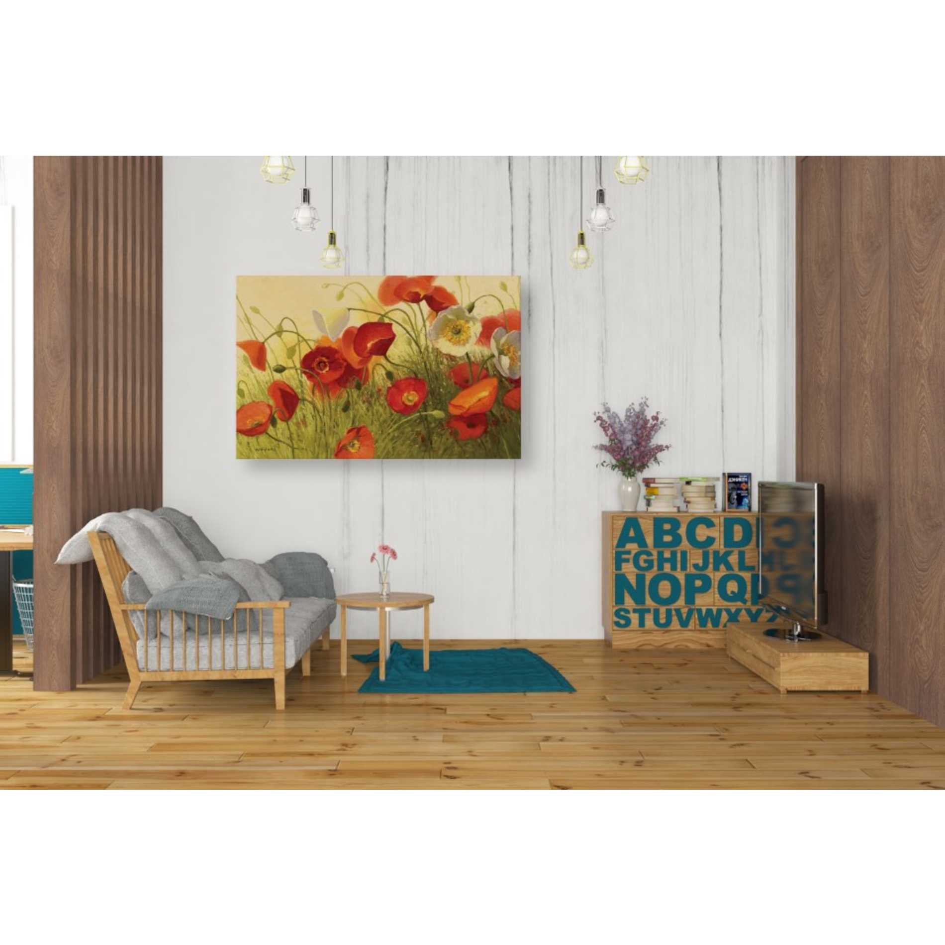 'Havin a Heat Wave' by Shirley Novak, Canvas Wall Art,40 x 26