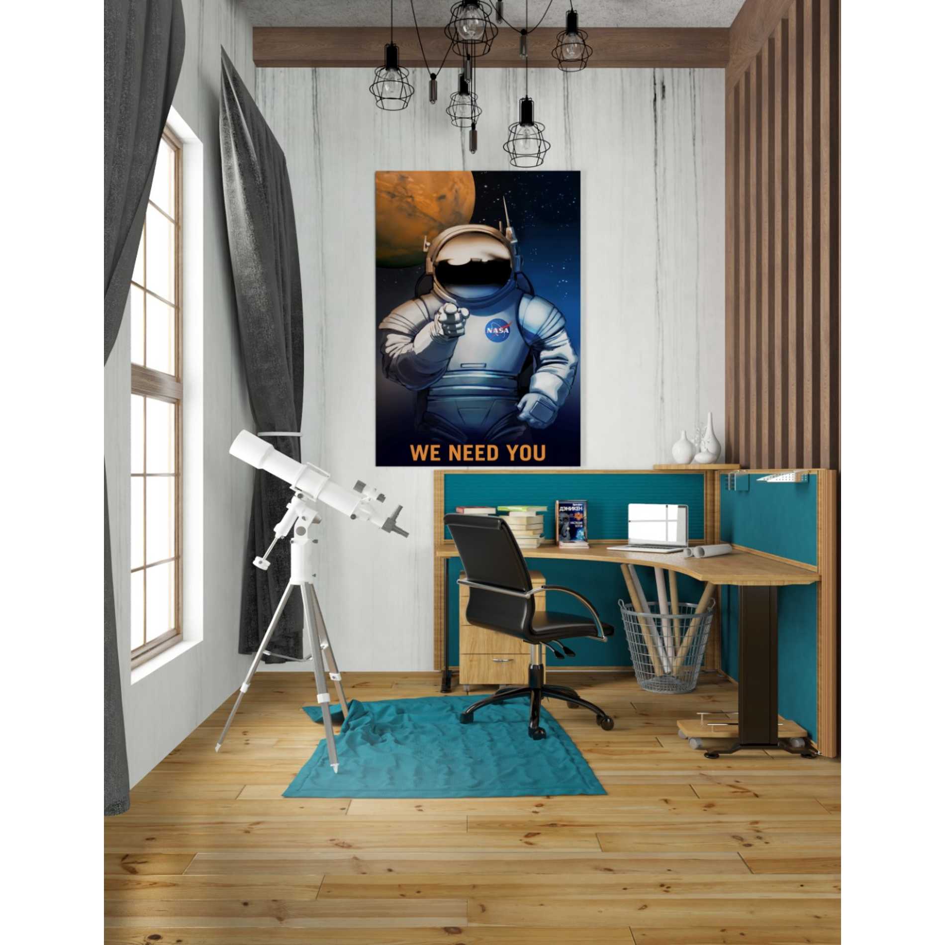 'Mars Explorer Series: We Need You' Canvas Wall Art,26 x 40
