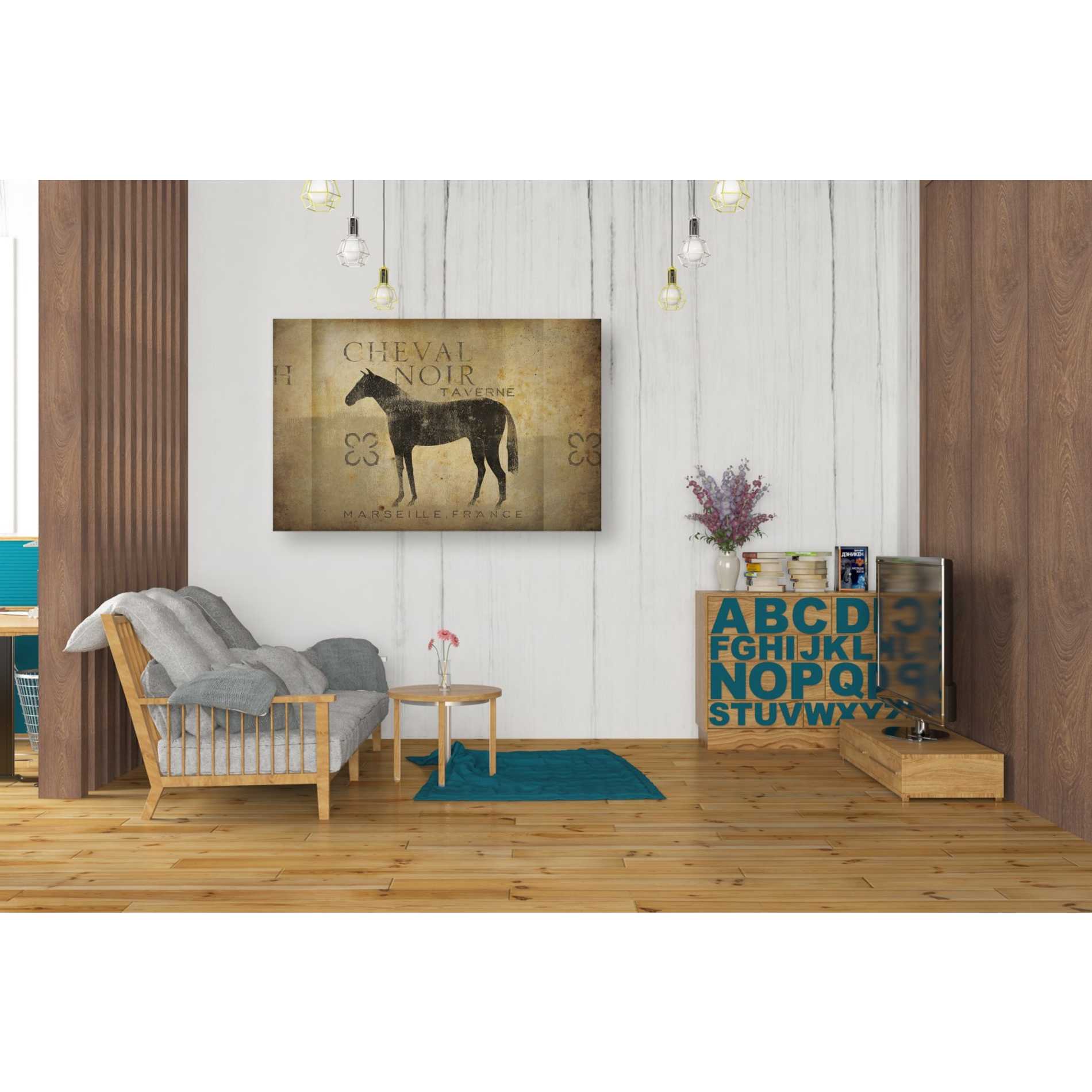 'Cheval Noir v4' by Ryan Fowler, Canvas Wall Art,26 x 40