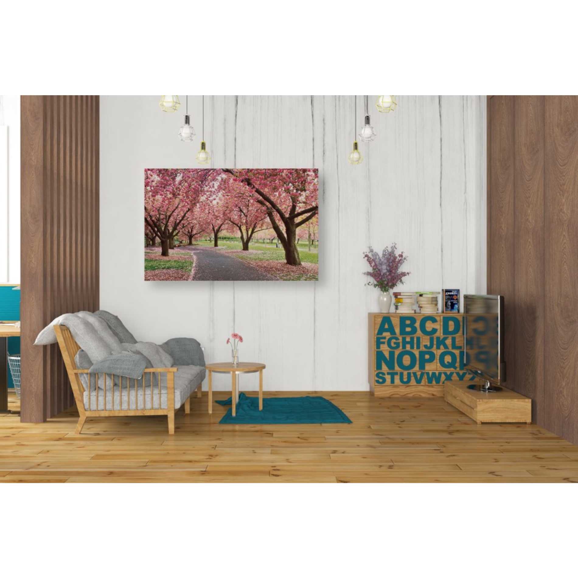 'Cherry Parade' by Katherine Gendreau, Giclee Canvas Wall Art
