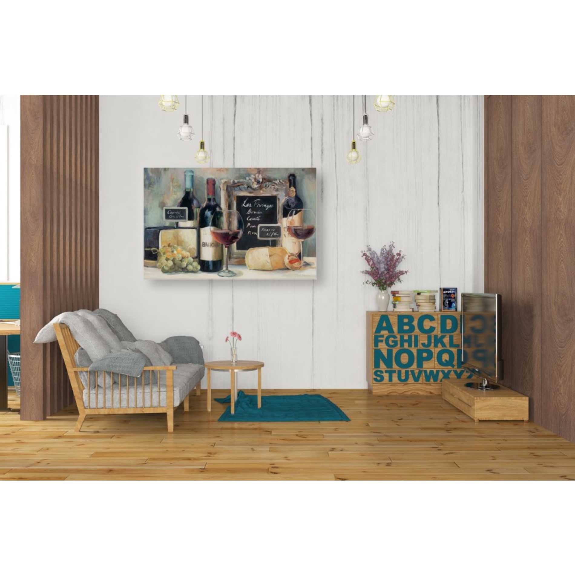 'Les Fromages' by Marilyn Hageman, Canvas Wall Art,40 x 26
