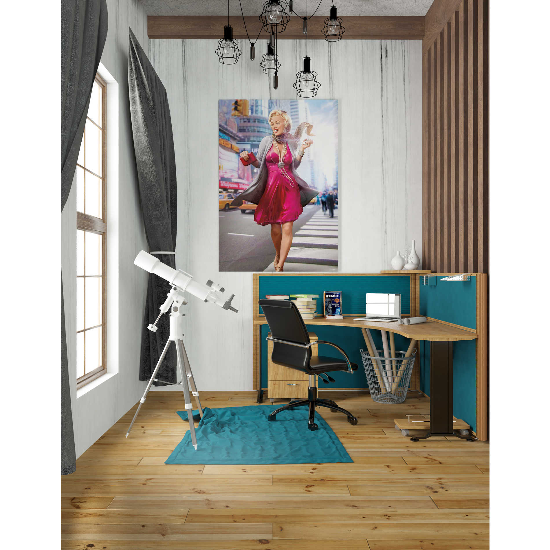 'Marilyn in the City' by JJ Brando Giclee Canvas Wall Art