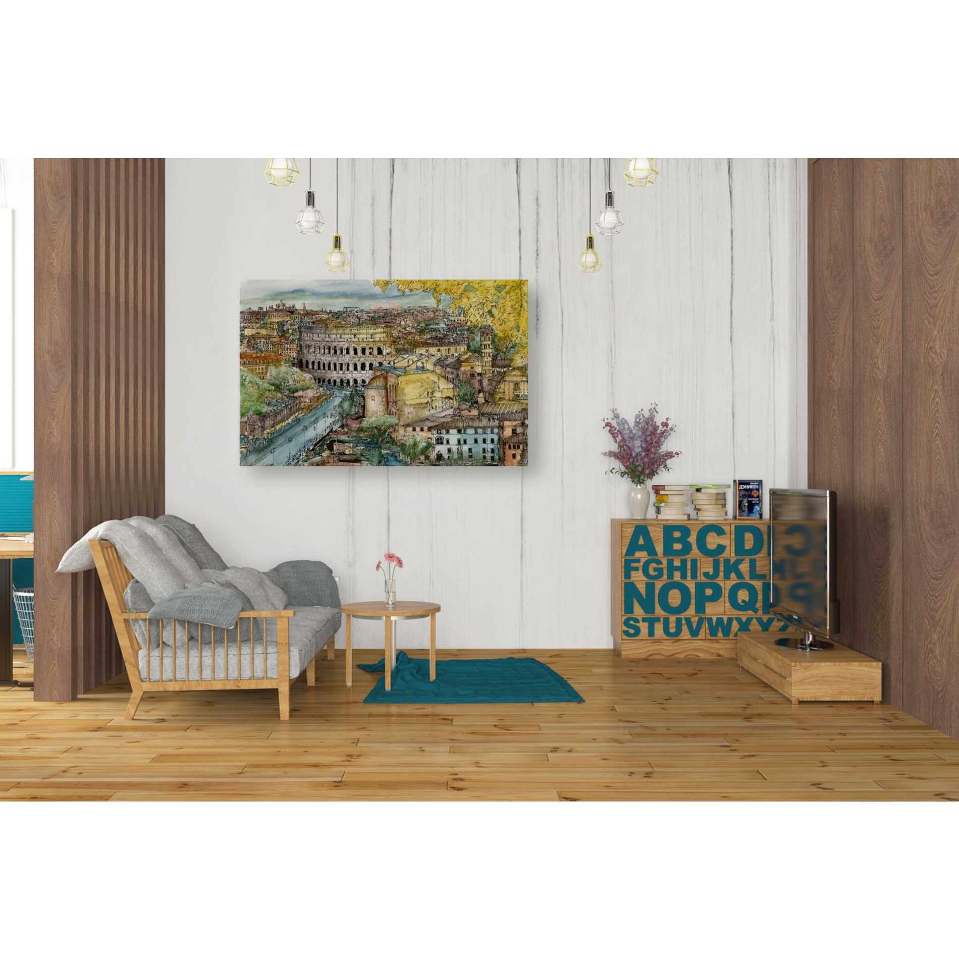 'European Afternoon III' by Melissa Wang Giclee Canvas Wall Art