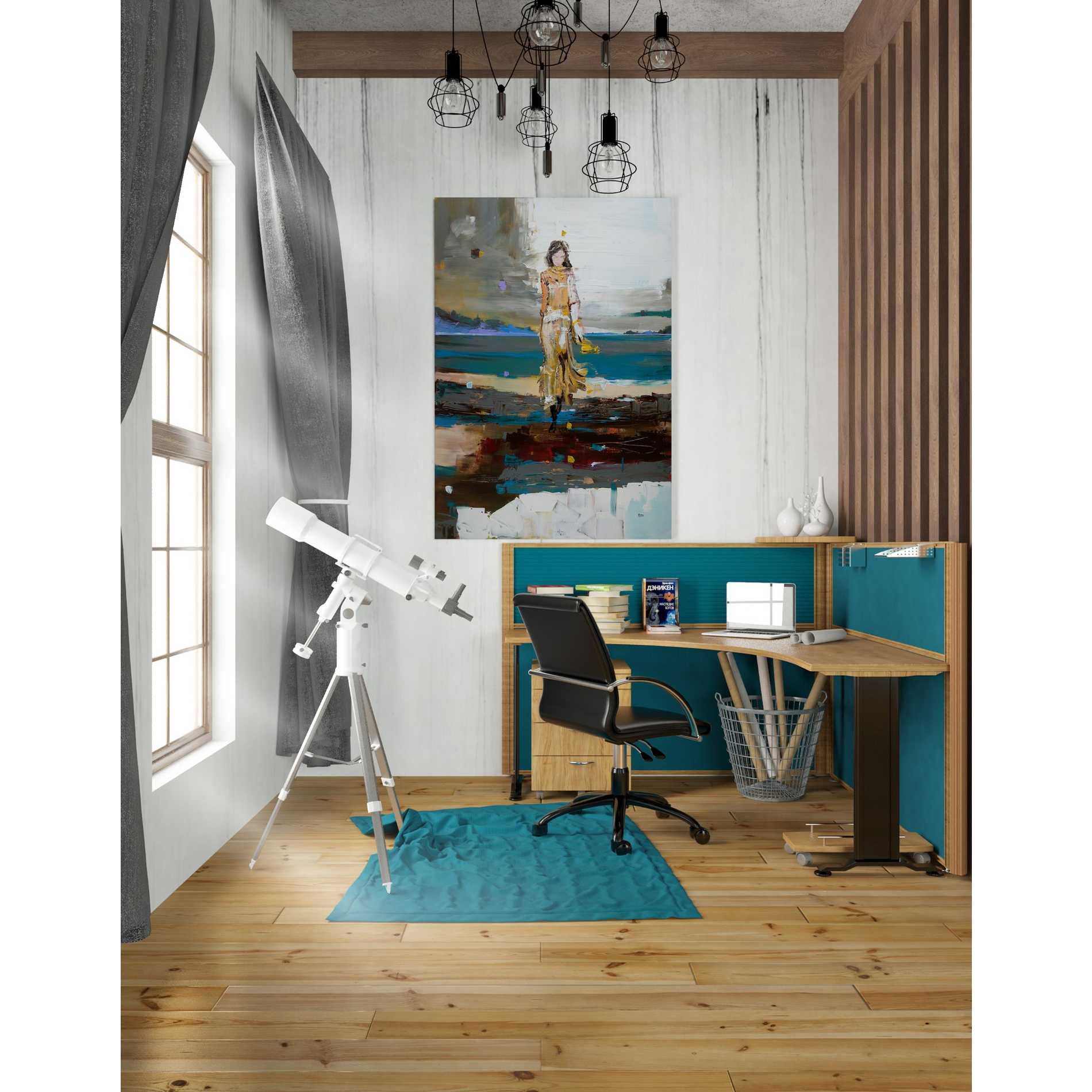 'The Storm' by Oscar Alvarez Pardo, Canvas Wall Art,26 x 40