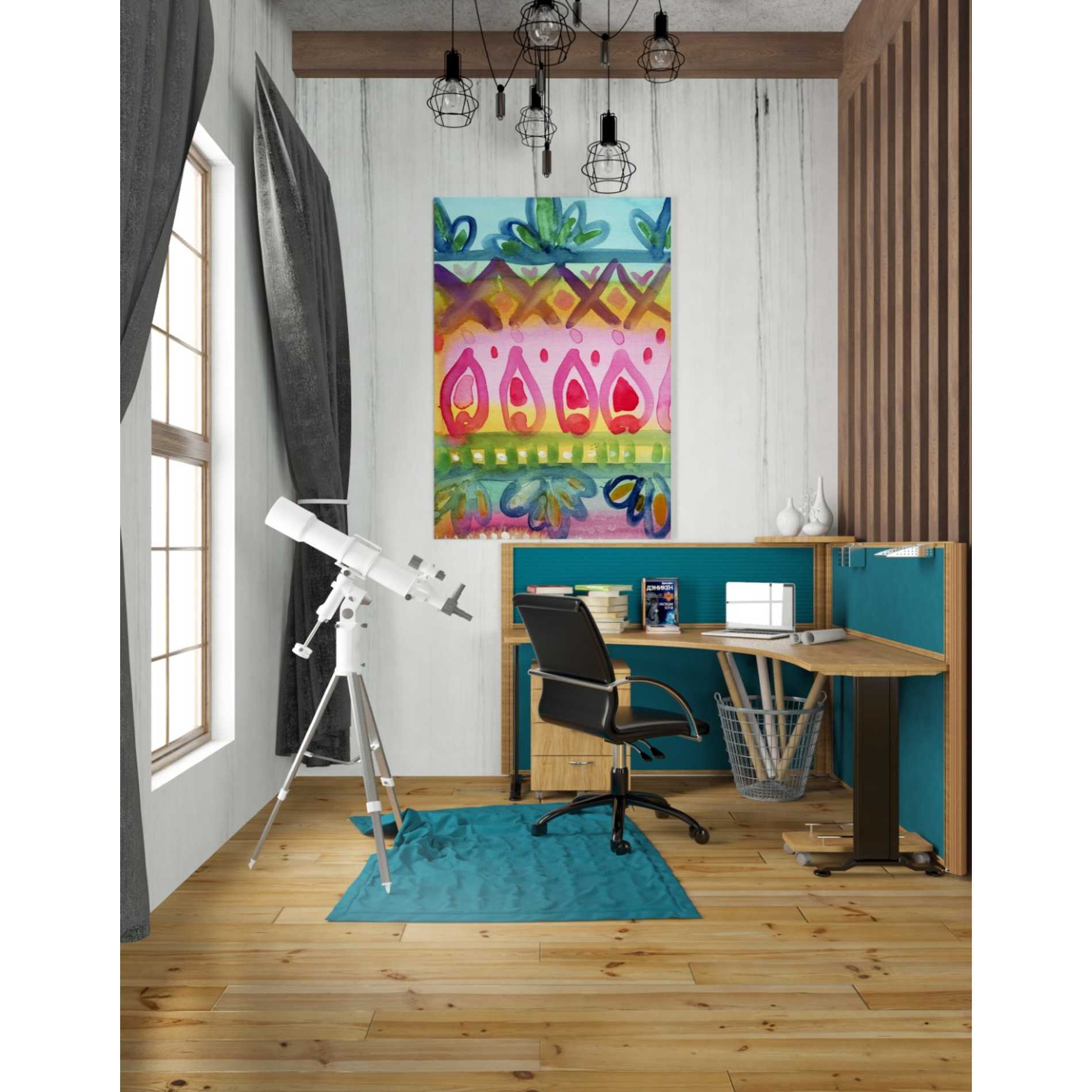 'Fiesta Iv' by Linda Woods, Canvas Wall Art,26 x 40