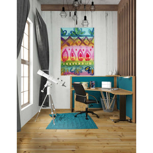 'Fiesta Iv' by Linda Woods, Canvas Wall Art,26 x 40