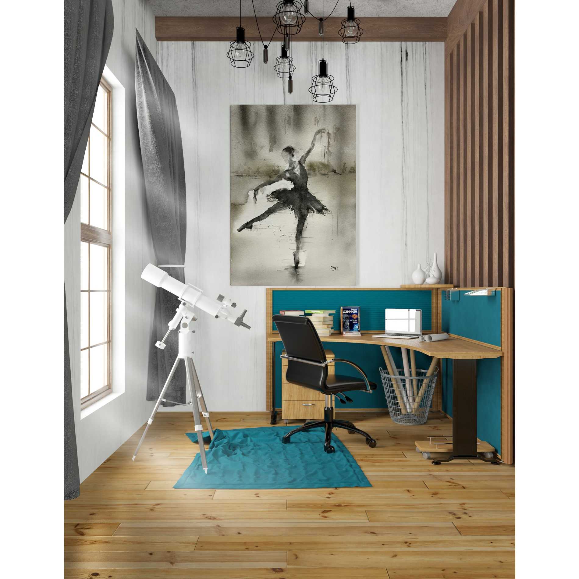'Without A Danseur' by Oscar Alvarez Pardo, Canvas Wall Art,26 x 40