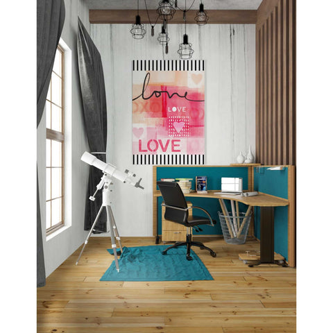 Image of 'Love Vertical' by Linda Woods, Canvas Wall Art,26 x 40