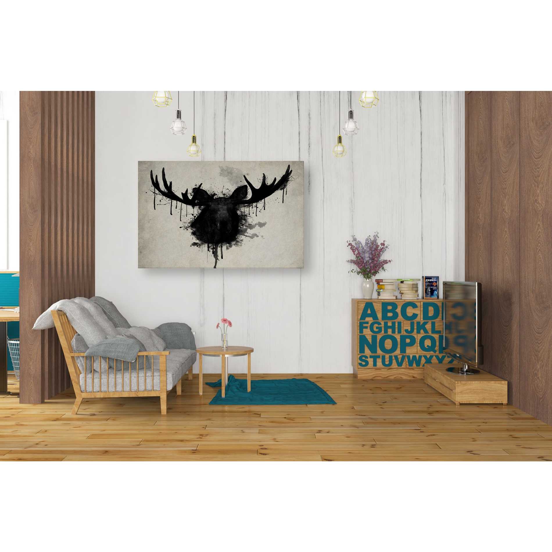 "Moose" by Nicklas Gustafsson, Giclee Canvas Wall Art