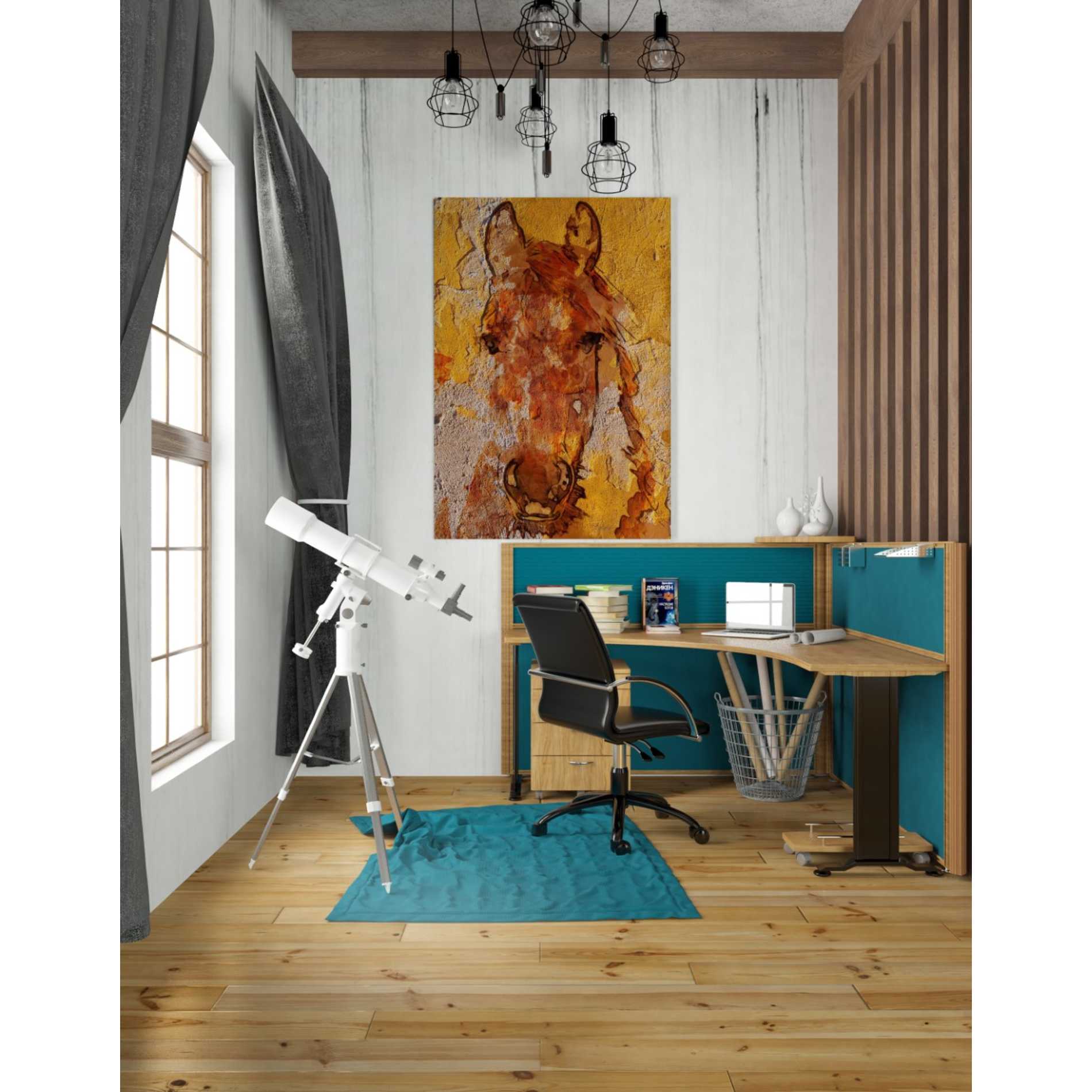 'Yellow Horse' by Irena Orlov, Canvas Wall Art,26 x 40