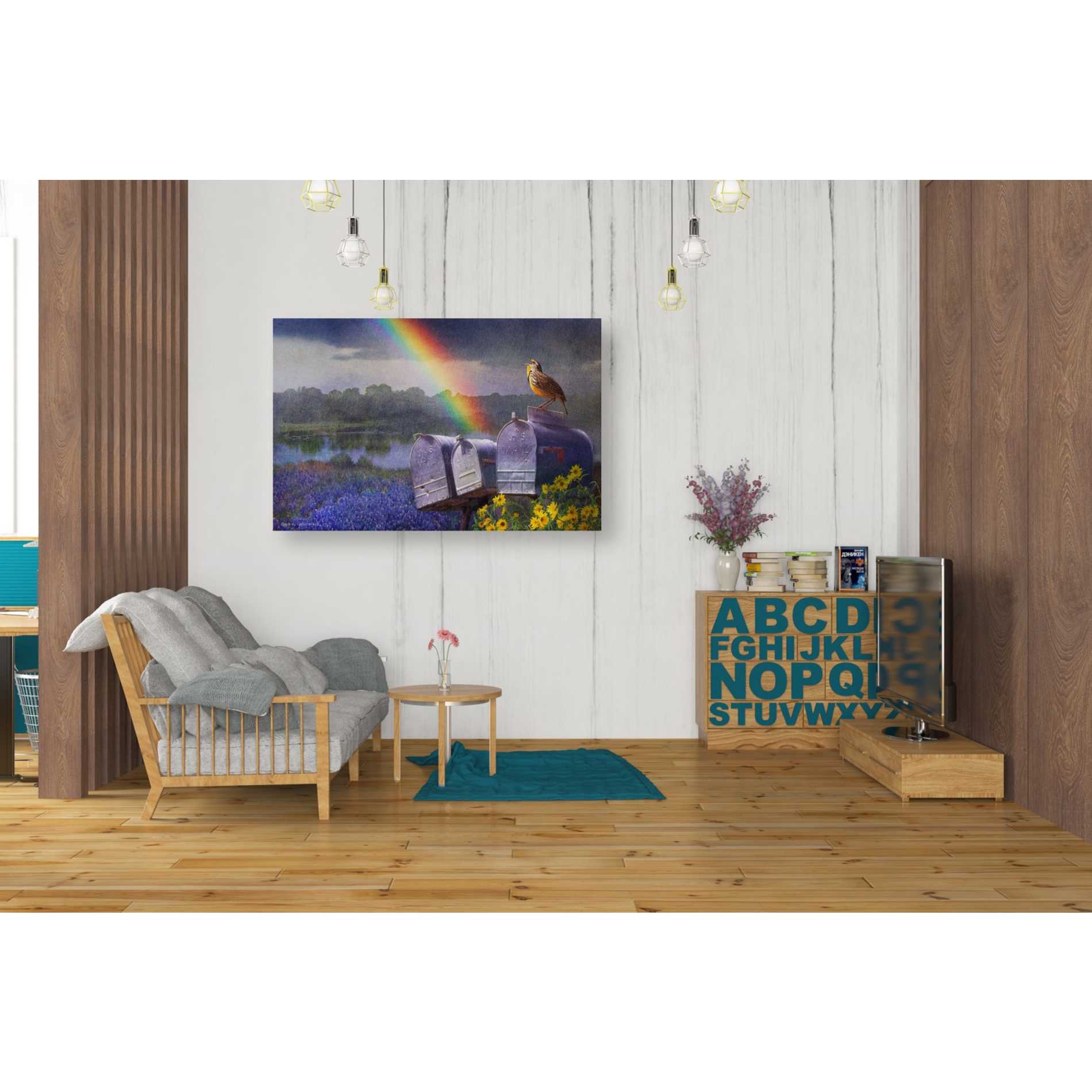 'Mailboxes' by Chris Vest, Giclee Canvas Wall Art