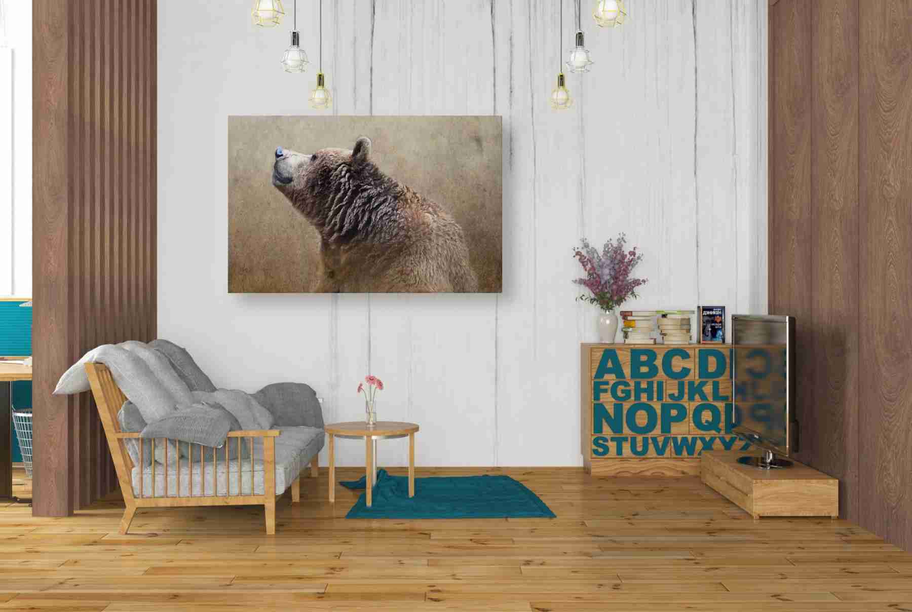 'Big Bear' by Karen Smith, Canvas Wall Art,40x26