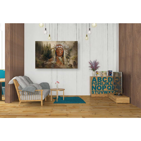 Image of 'Sitting Bull' by Steve Hunziker, Canvas Wall Art,40 x 26