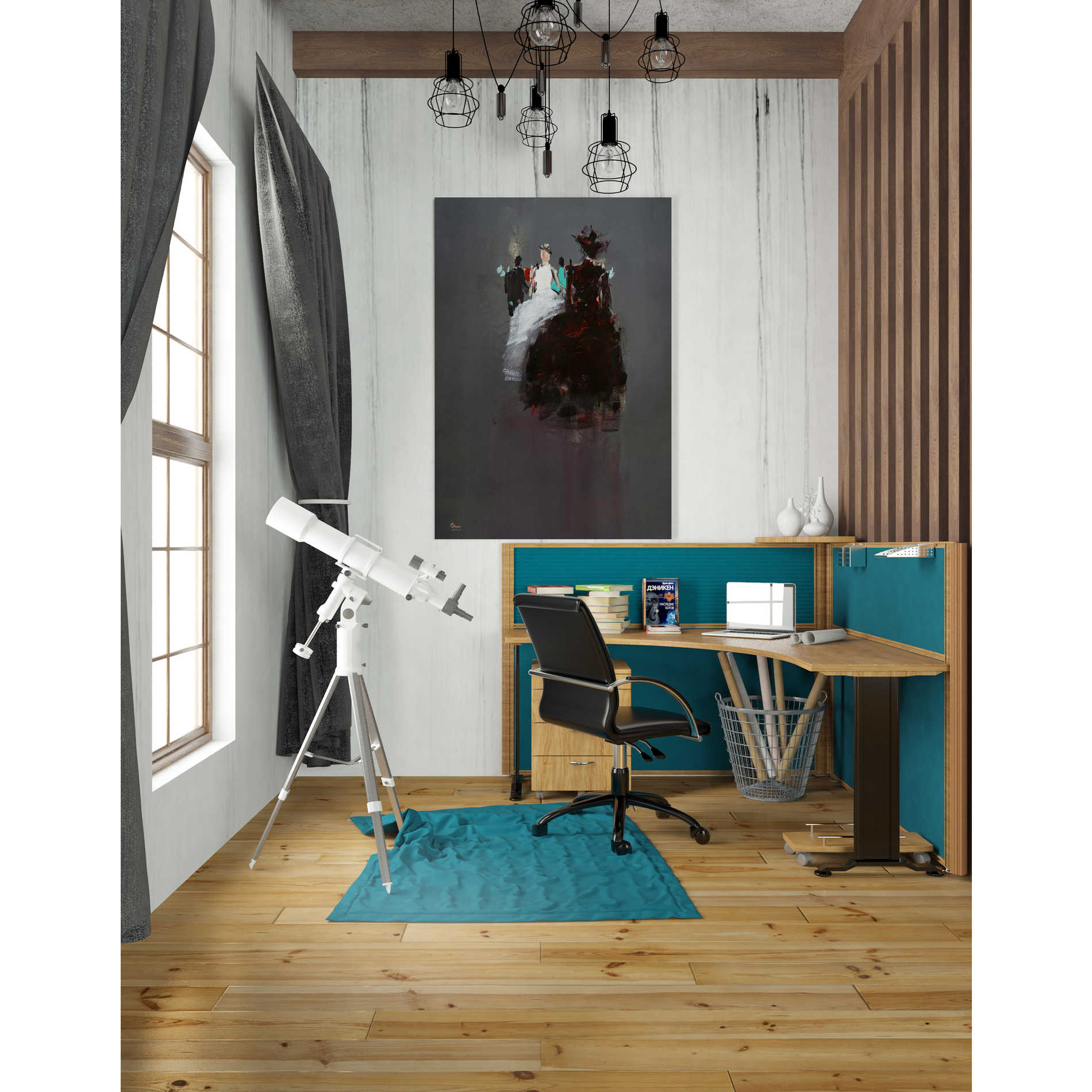 'Gathering' by Oscar Alvarez Pardo, Canvas Wall Art,26 x 40