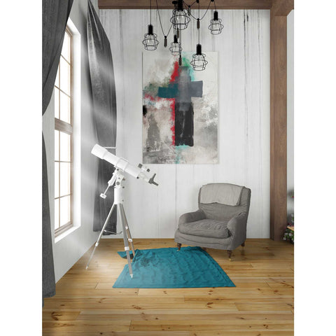 Image of 'Contemporary Cross' by Linda Woods, Canvas Wall Art,26 x 40