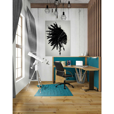 Image of "Warbonnet Skull" by Nicklas Gustafsson, Giclee Canvas Wall Art