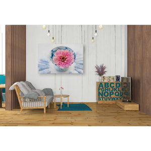 'Pink Flower in a sake Cup' by Elena Ray Canvas Wall Art,26 x 40