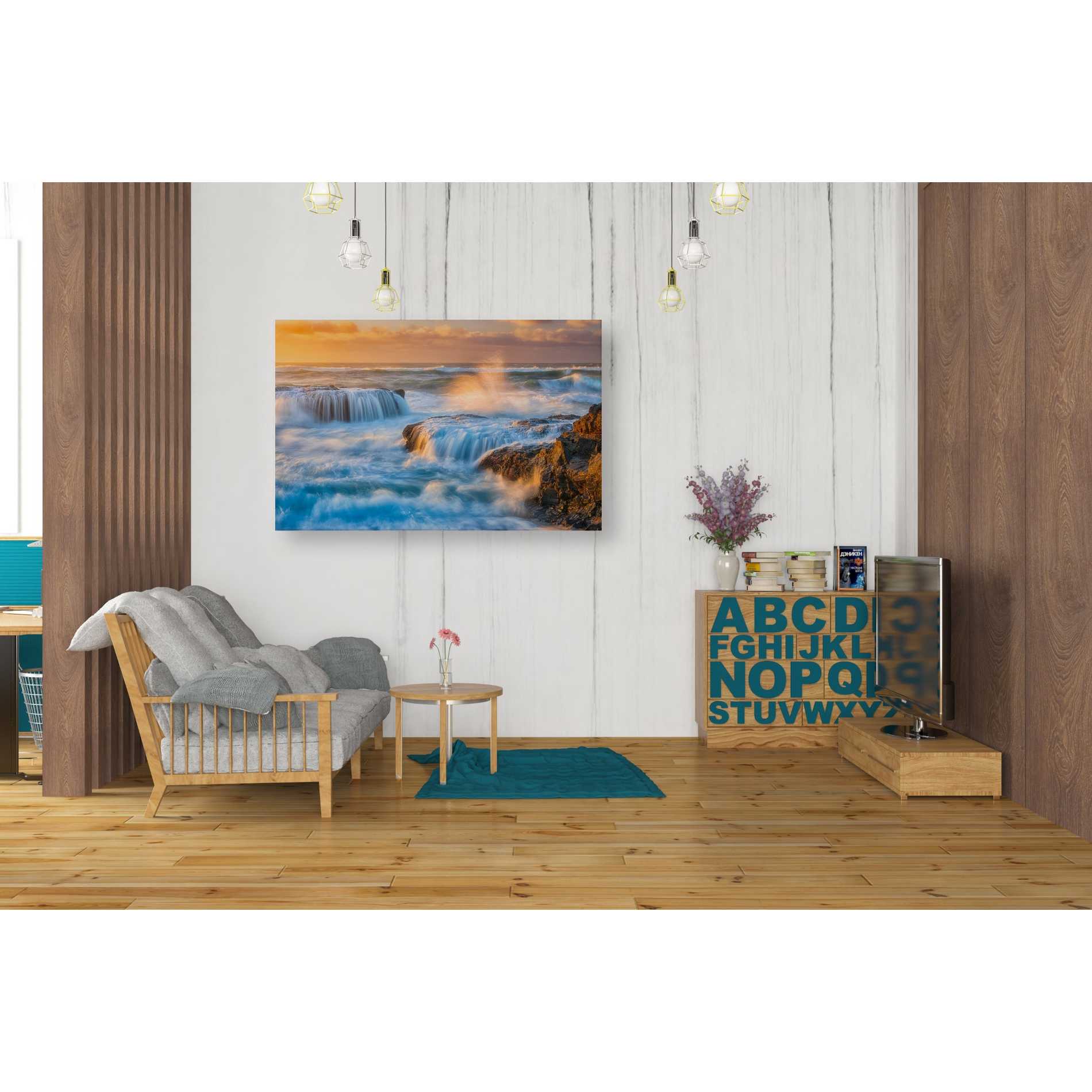 'Sunset Fury' by Darren White, Canvas Wall Art,26 x 40