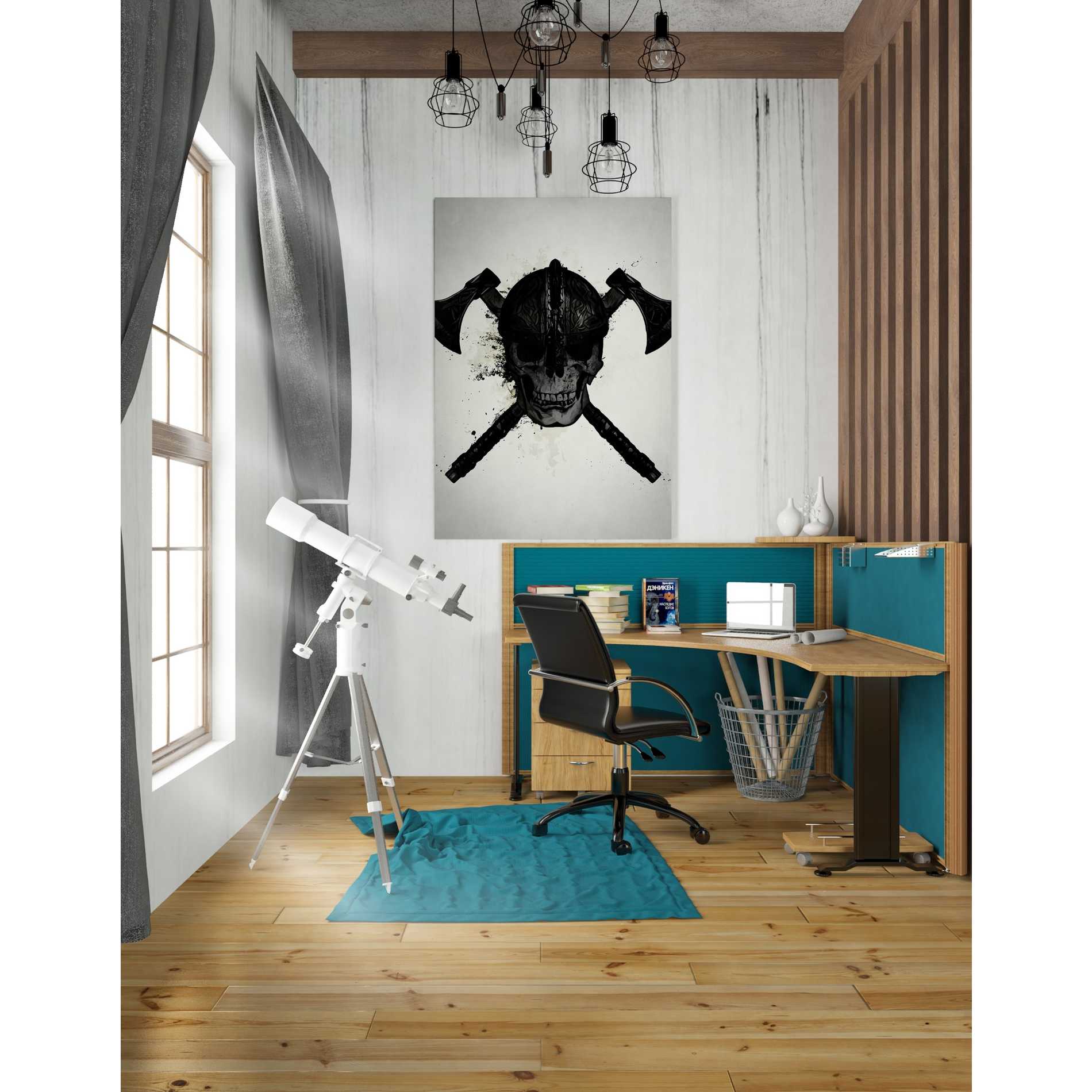 "Viking Skull" by Nicklas Gustafsson, Giclee Canvas Wall Art