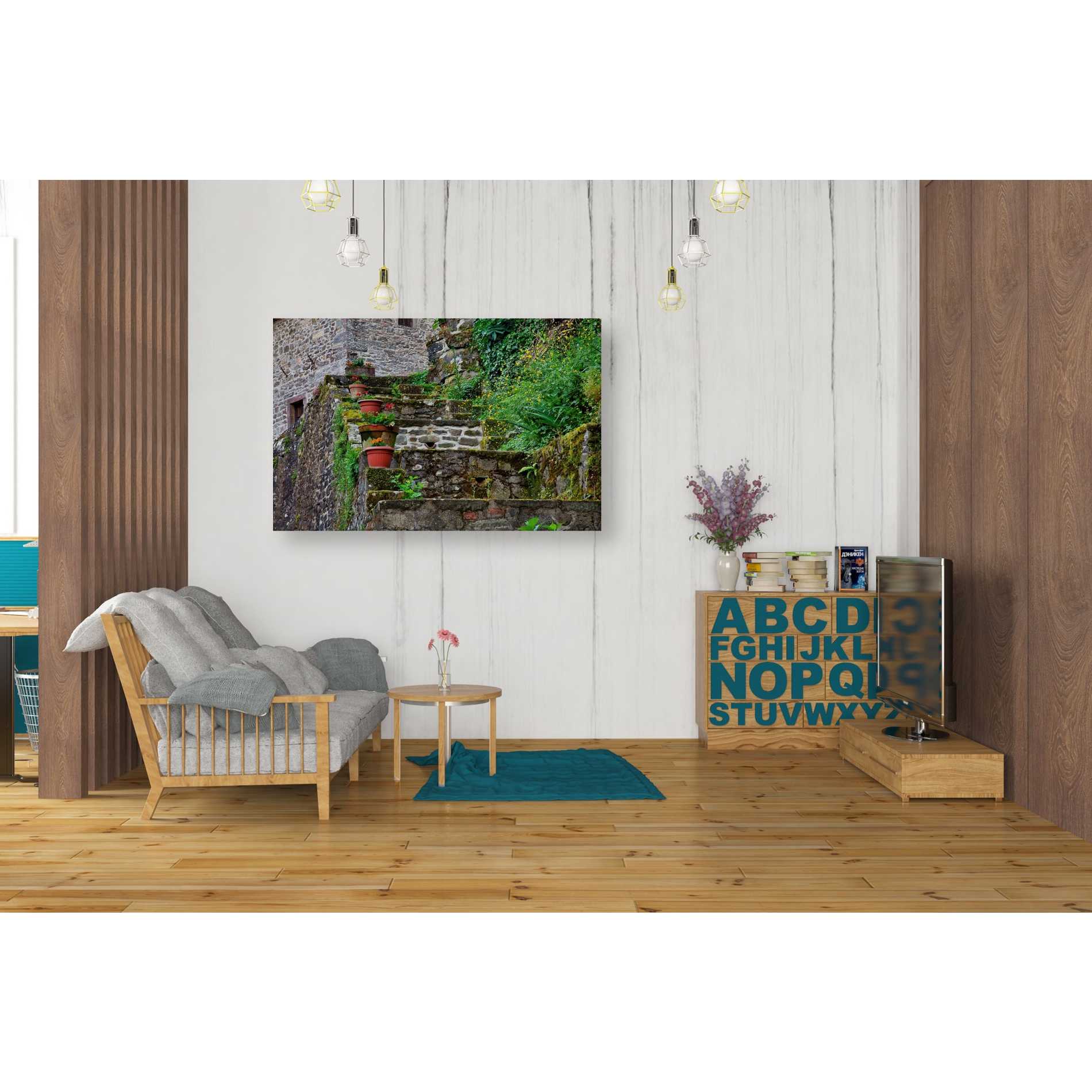 'Stone Steps,' Canvas Wall Art,26 x 40