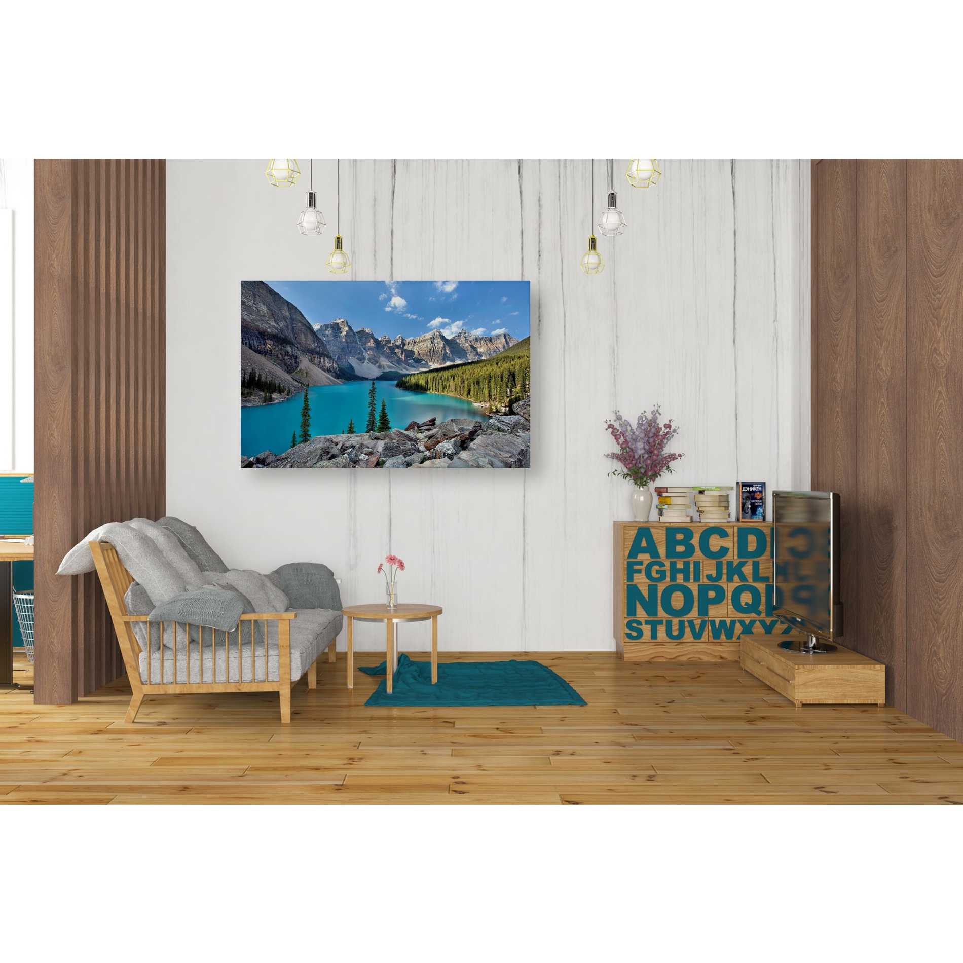 'Valley of the Ten Peaks,' Canvas Wall Art,26 x 40