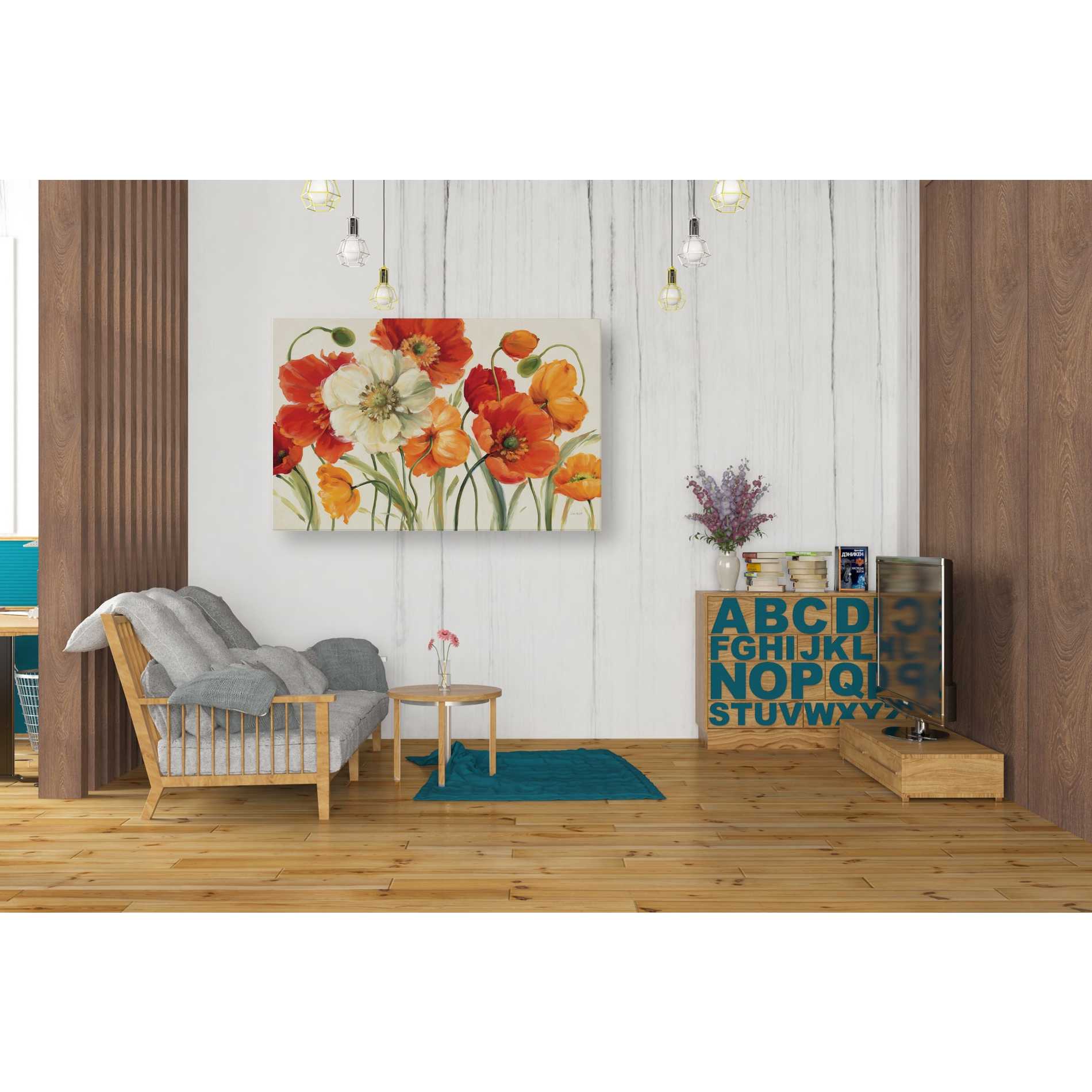'Poppies Melody I' by Lisa Audit, Canvas Wall Art,,26 x 40