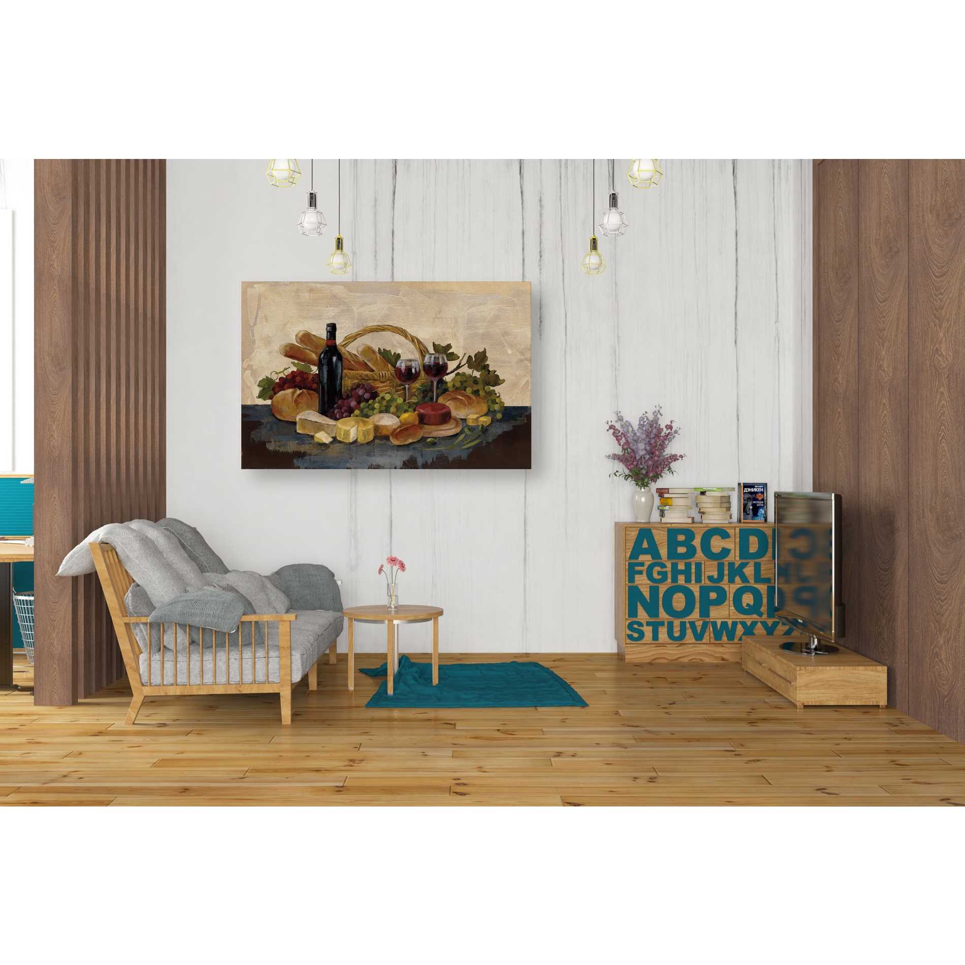 'Tuscan Evening Wine' by Silvia Vassileva, Canvas Wall Art,26 x 40