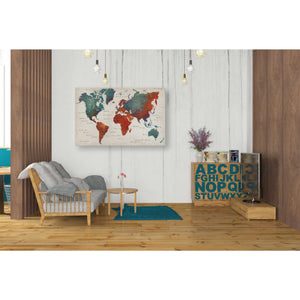 'Colorful World I' by James Wiens, Canvas Wall Art,26 x 40