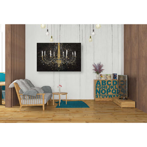 'Grand Chandelier Black I' by James Wiens, Canvas Wall Art,26 x 40
