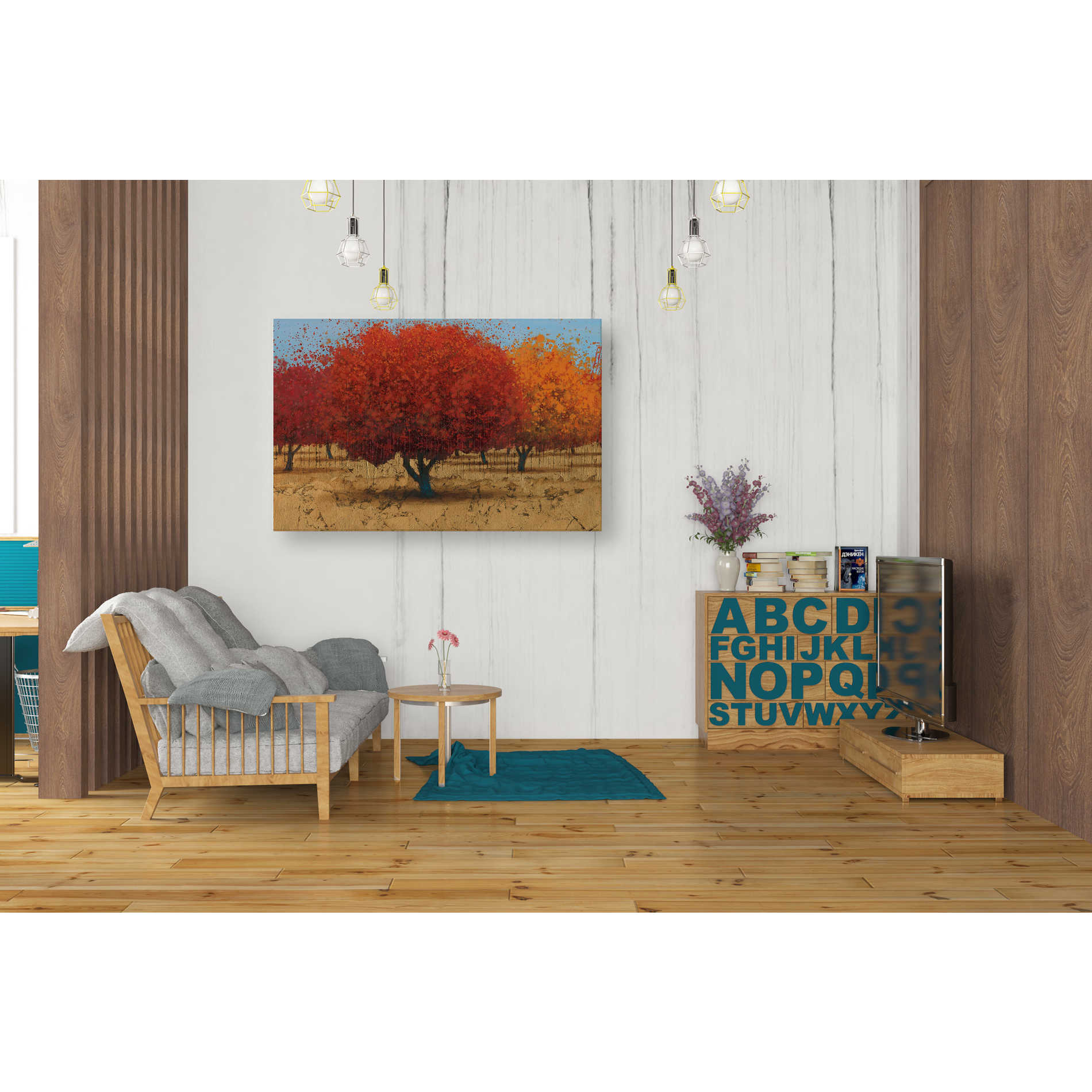 'Orange Trees II' by James Wiens, Canvas Wall Art,26 x 40